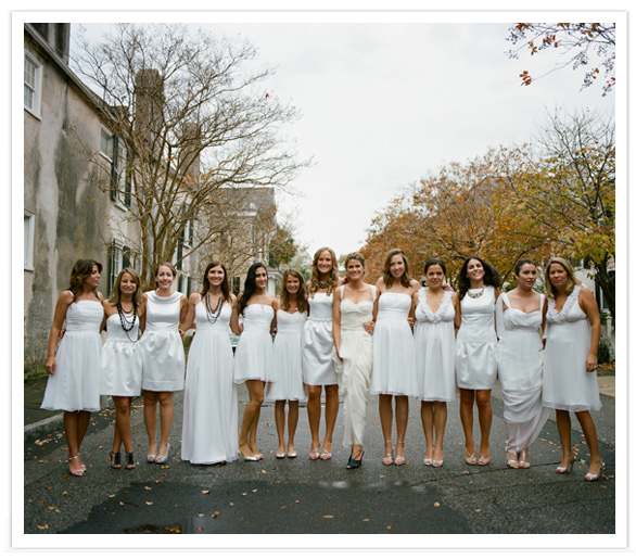 Would You Let Your Bridesmaids Wear White? | The I Do Wedding Studio